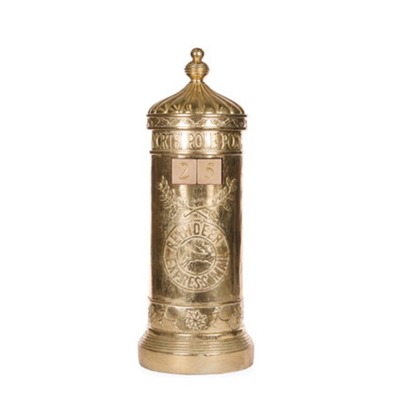 Mailbox Gold Countdown 40cm