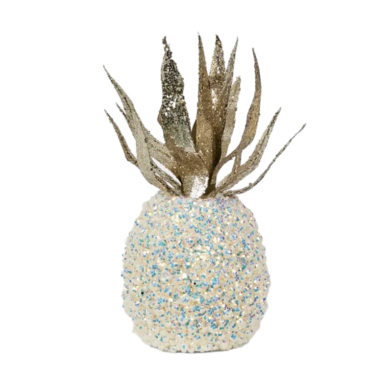 Pineapple Shimmer White 32cm