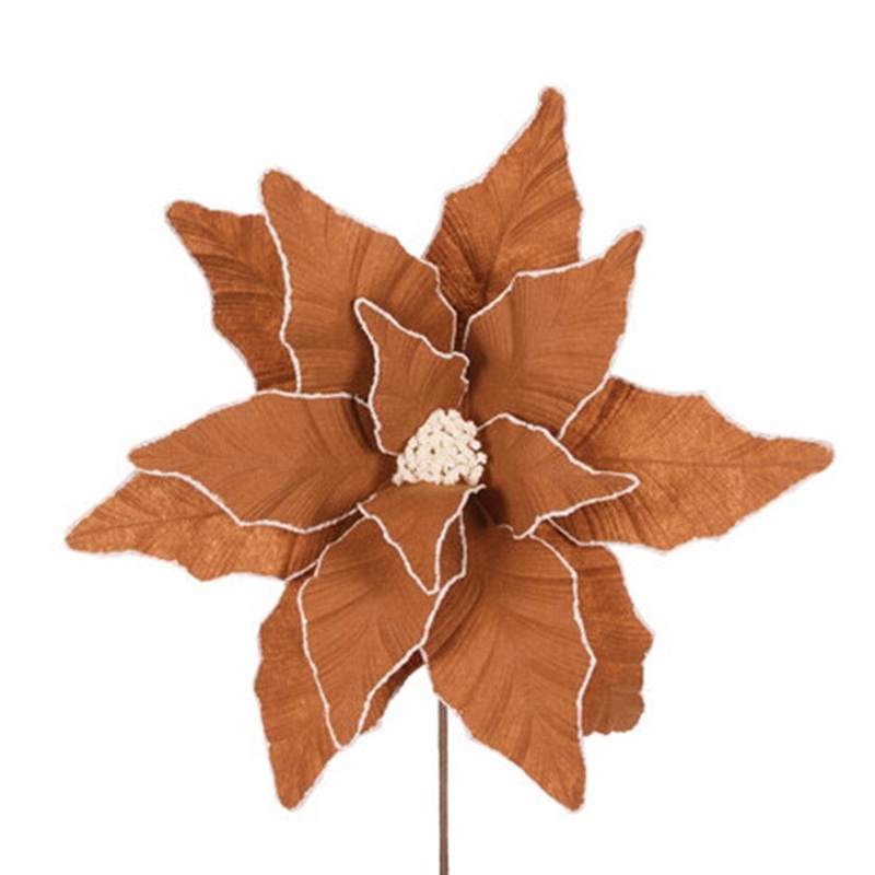 Poinsettia Luxe Gingerbread 45cm