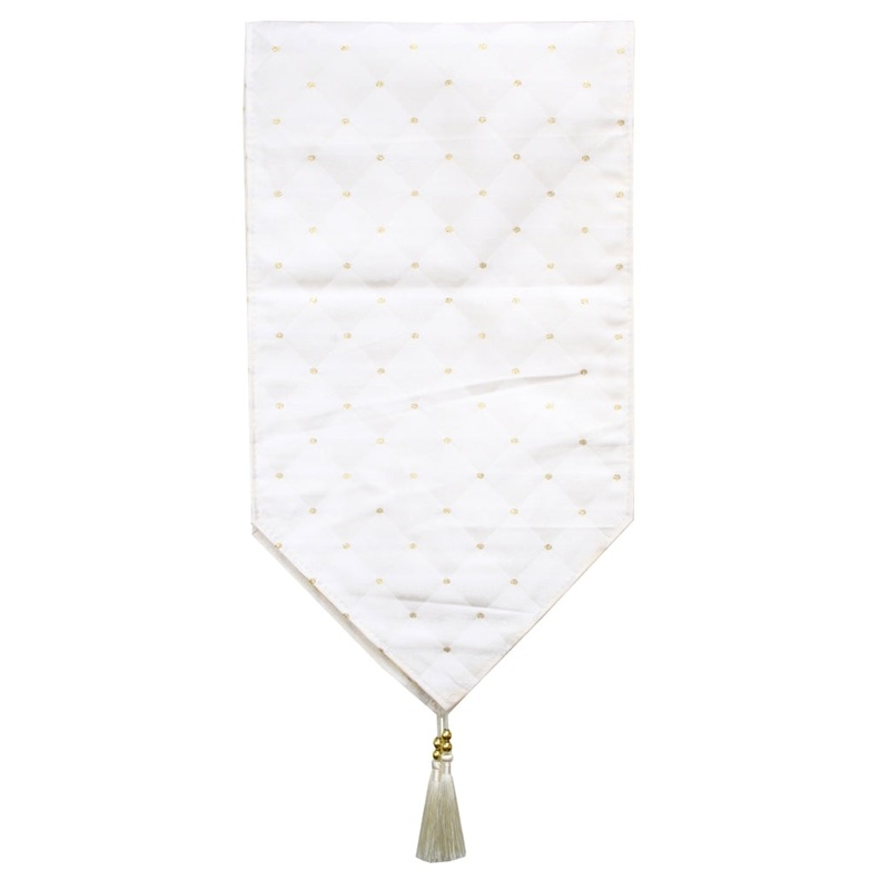 Table Runner Lattice Ivory 180cm
