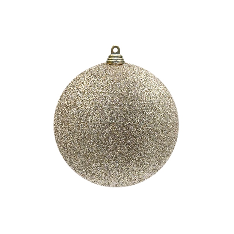 Bauble Glitter Champagne 140mm