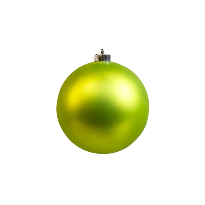 Bauble Matte Lime Green 100mm