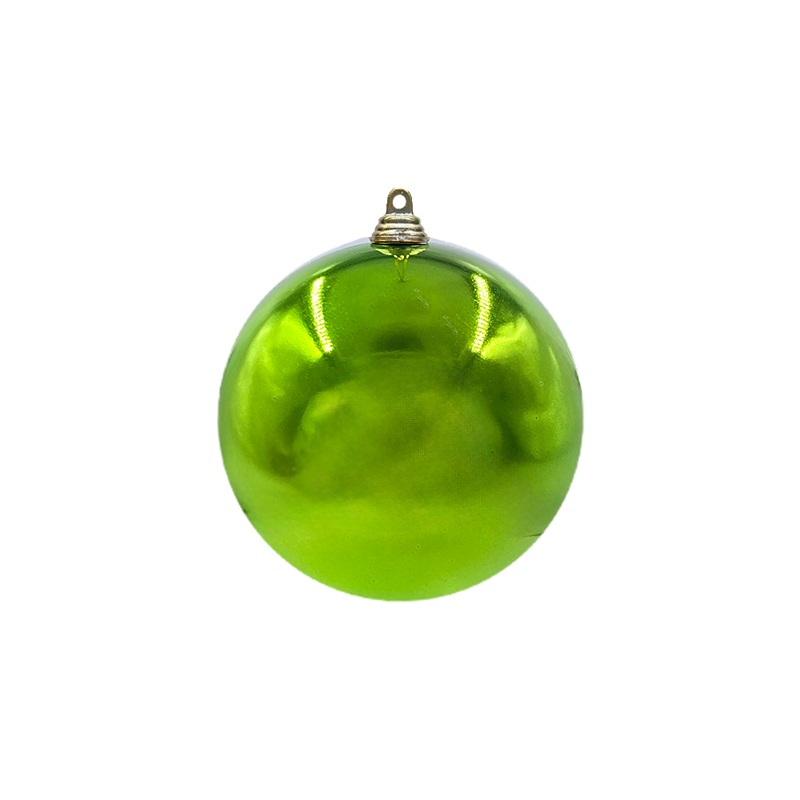 Bauble Shiny Lime Green 100mm