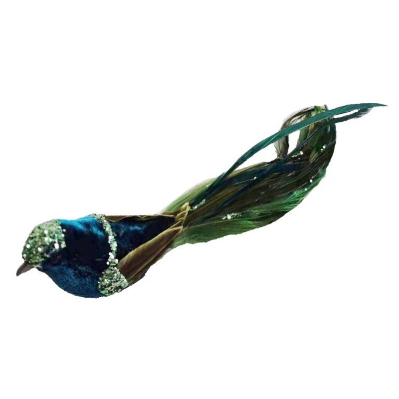 Bird Clip-on Green 19cm