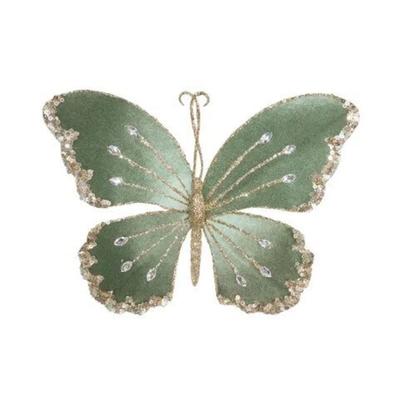 Butterfly Green Embellished 21cm