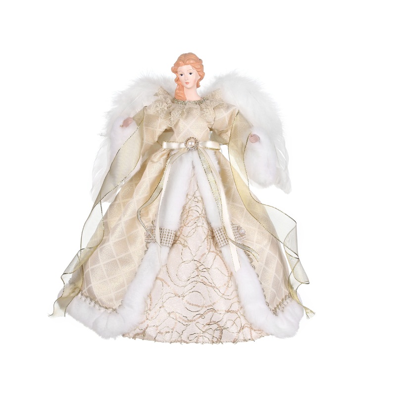 Champagne Christmas Angel 40cm