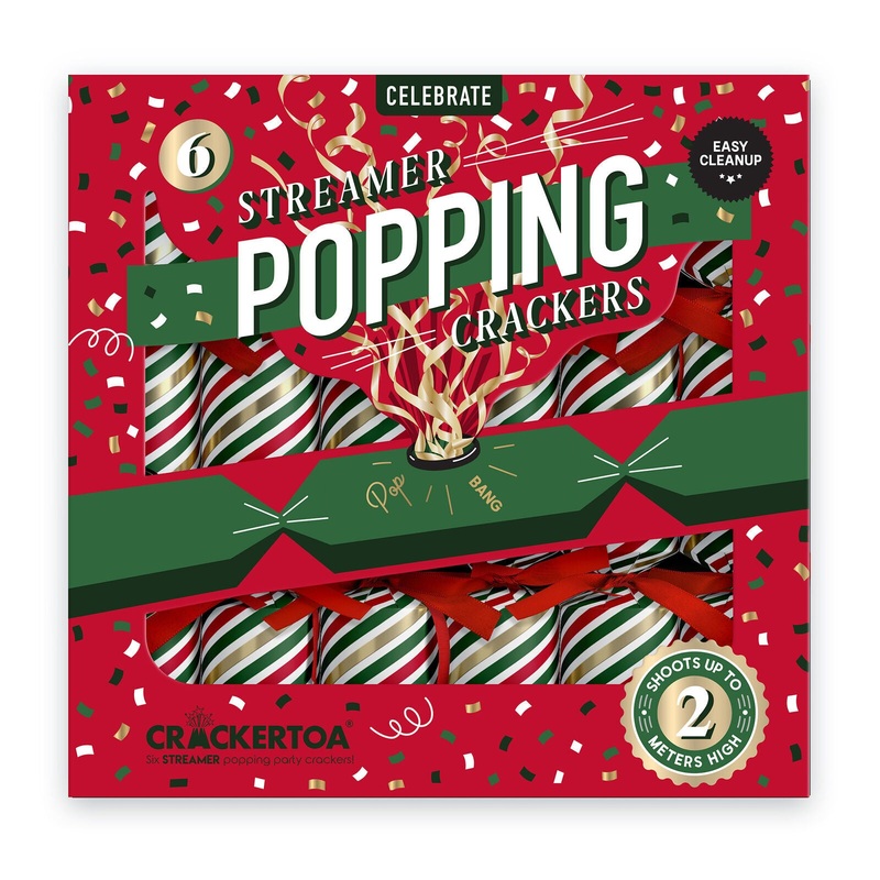 Crackers Popping Stripes 6 pack