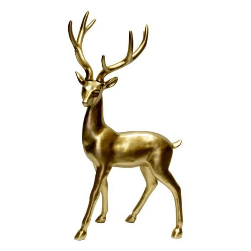 Deer Standing Gold 155cm