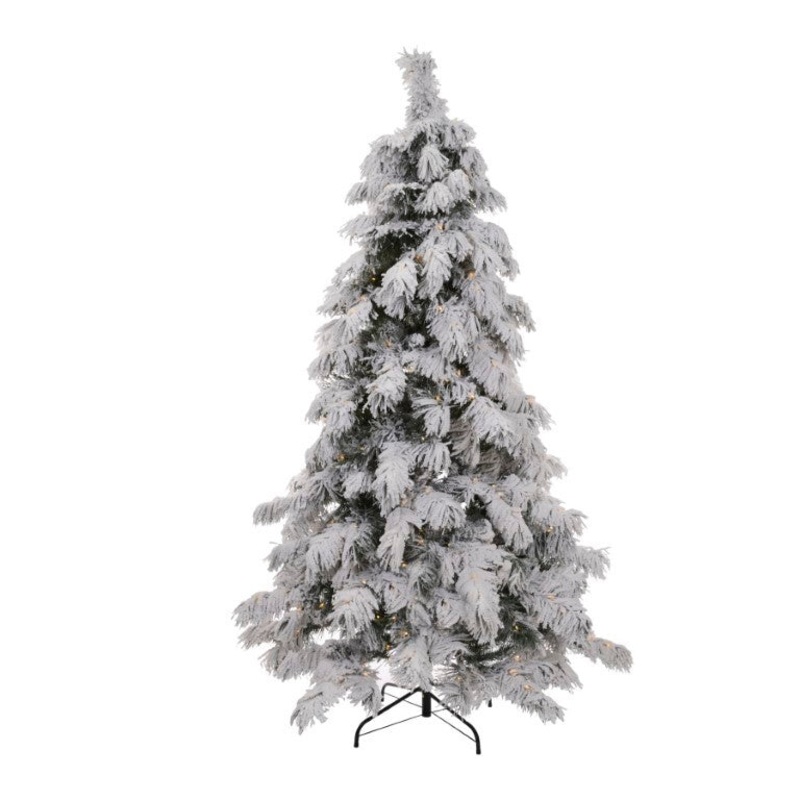 Flocked Pine Pre-Lit 2.1m