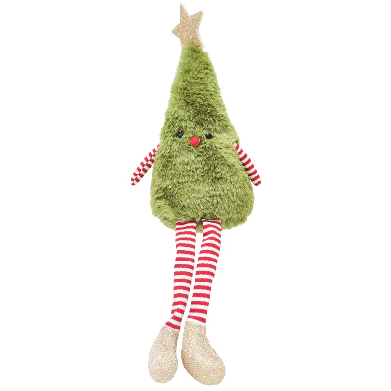 Fluffy Tree Green Sitting 42cm