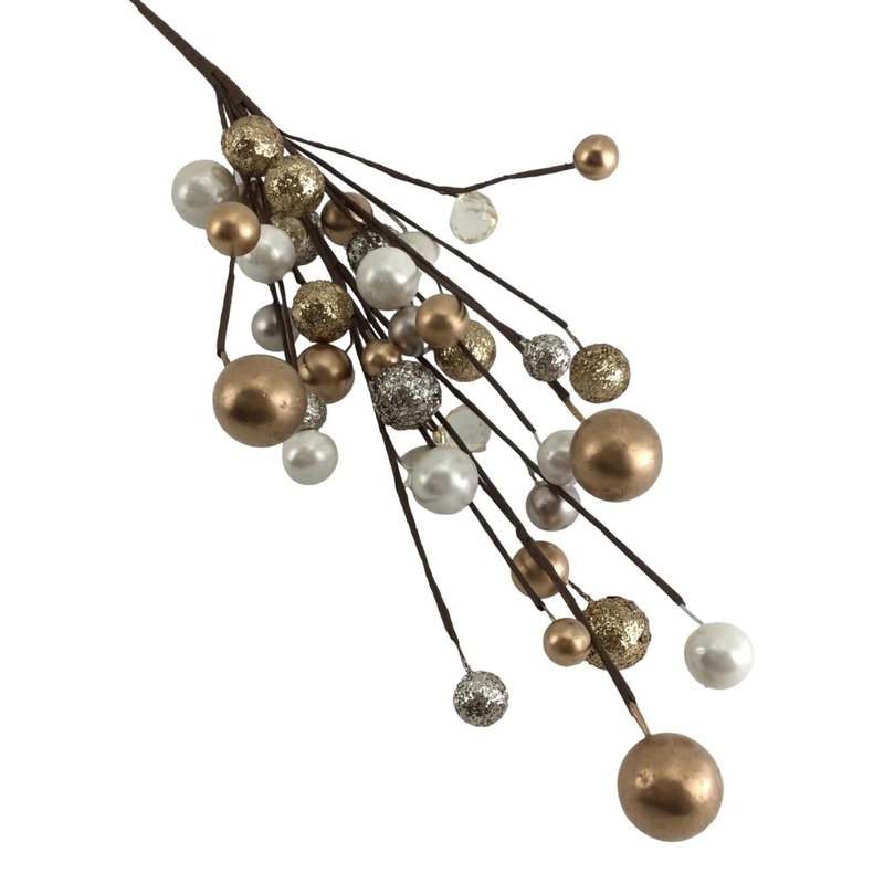 Gold Bauble Spray 60cm