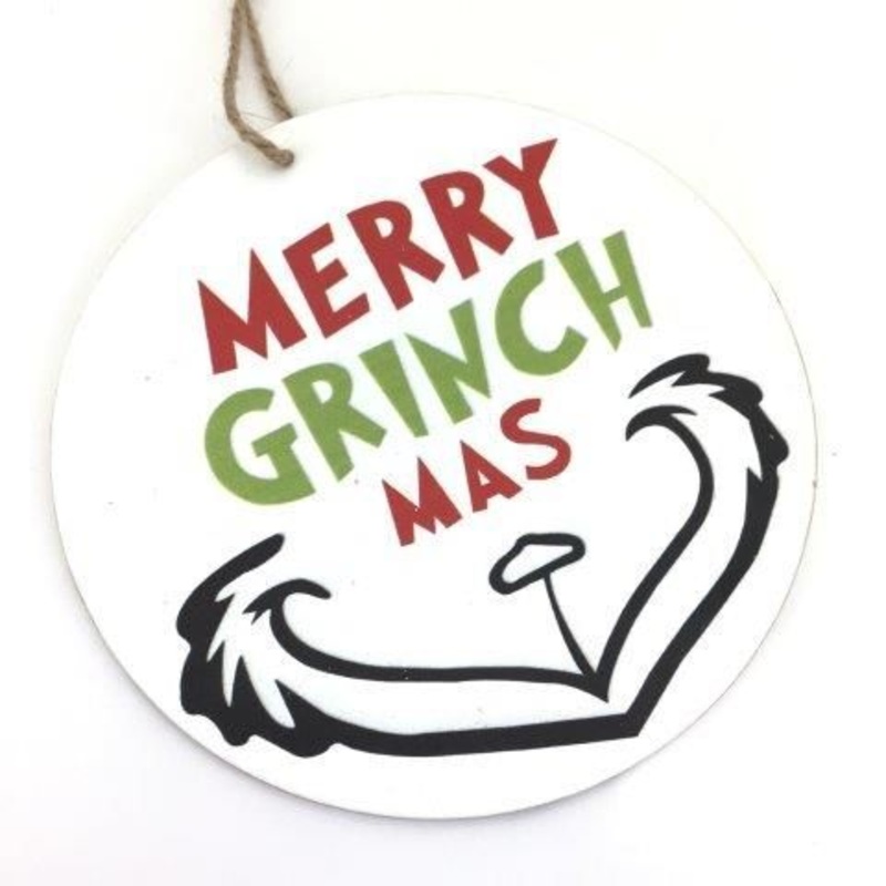 Grinchmas White Hanging 20cm