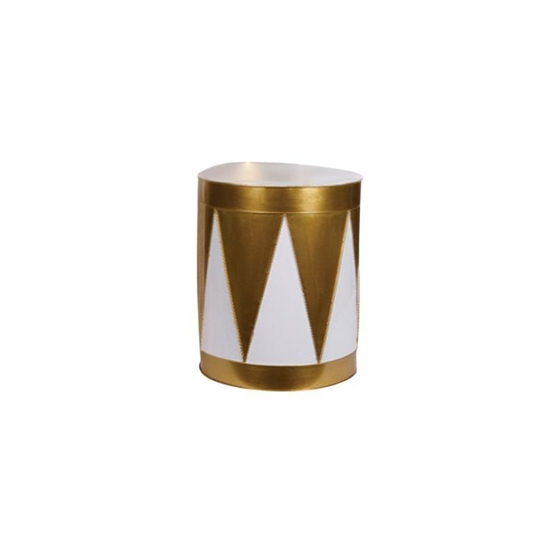 Harlequin Drums White and Gold Small 35cm