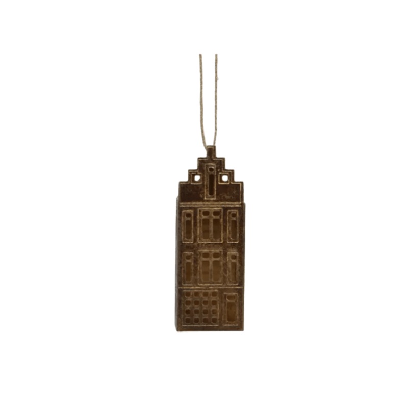 House Antique Gold Hanging 10cm