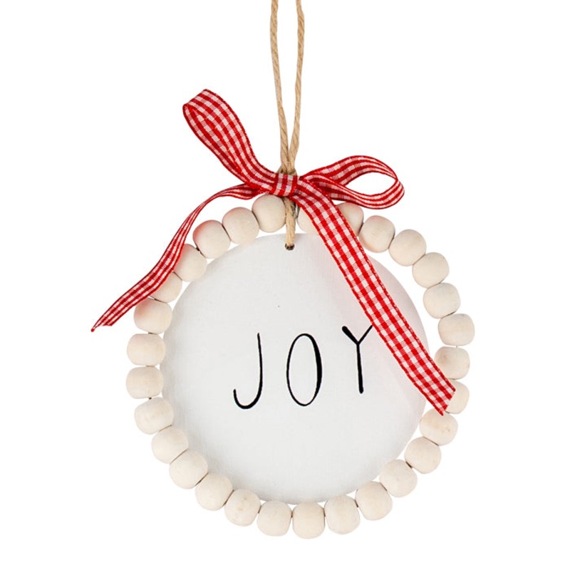 Joy Wooden Natural Hanging 10cm