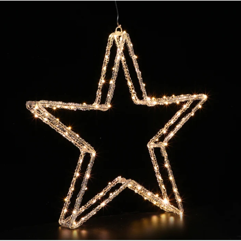 Light-Up Star 3D Warm White 50cm