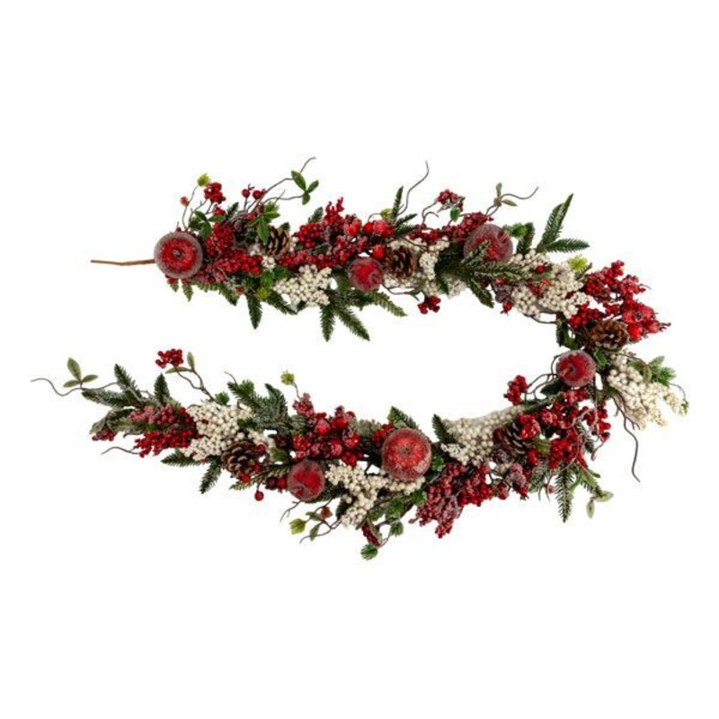 Red Apple White Berry Garland 180cm