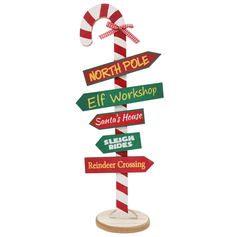 Signpost Santa Destinations Standing