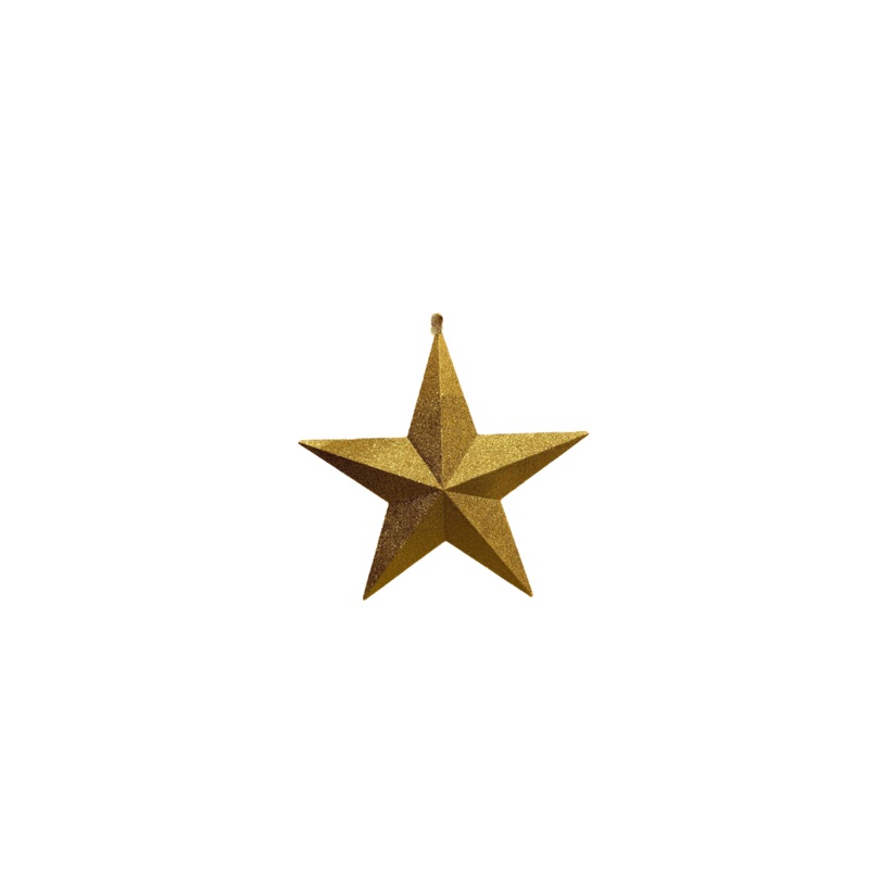Star Glitter Gold 20cm