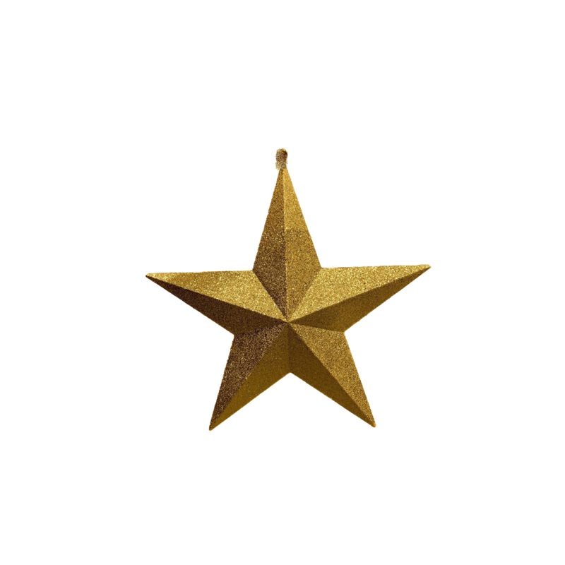 Star Glitter Gold 30cm
