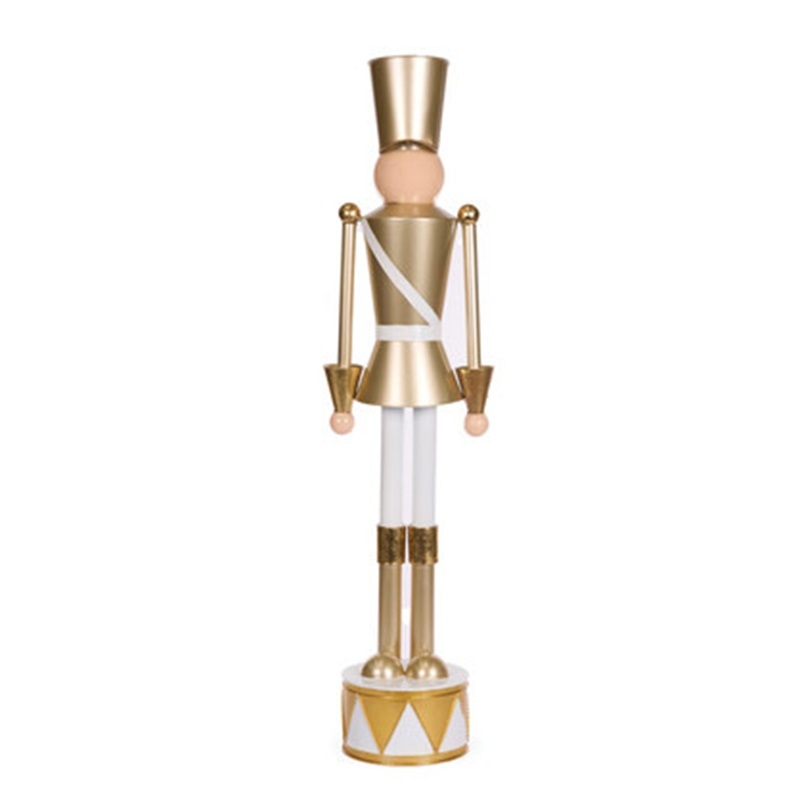 Toy Soldier White and Gold 94cm