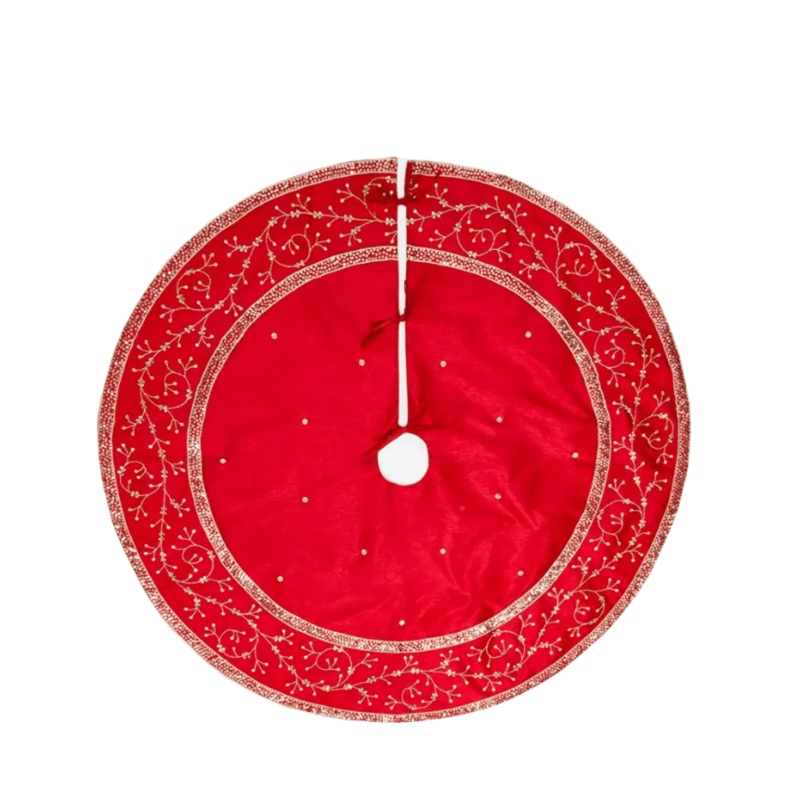 Tree Skirt Red Silk 120cm
