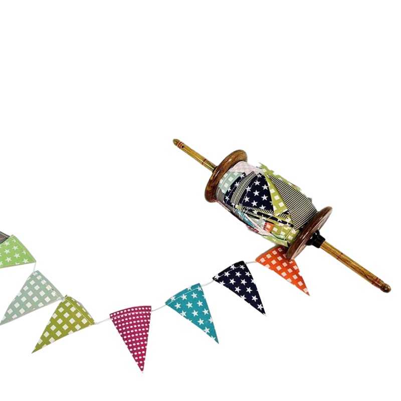 Wood Reel Bunting Electric Brights 25m