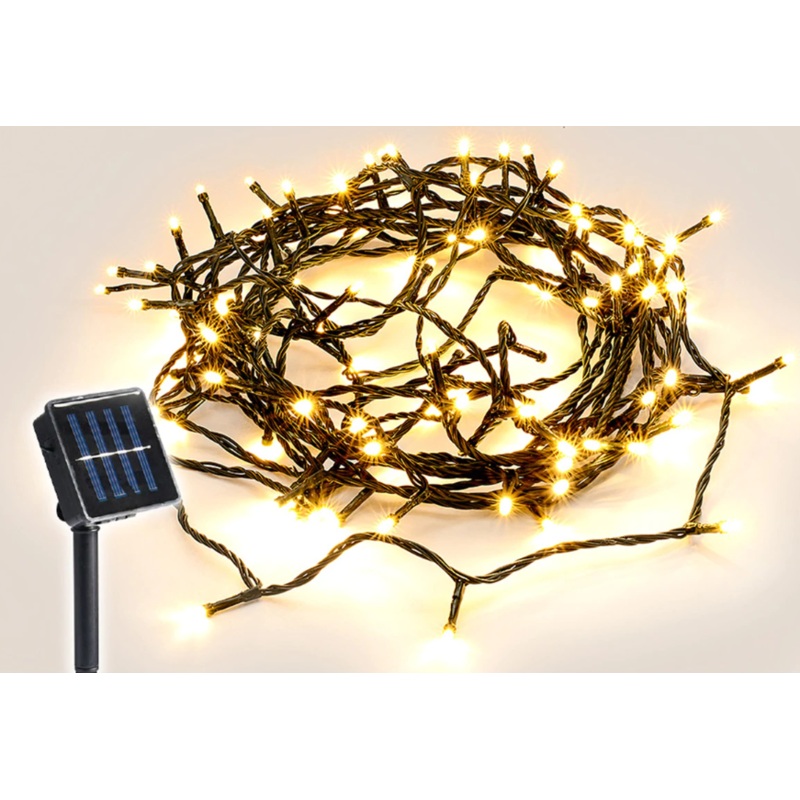 Light Solar Green Cable Warm White 30m