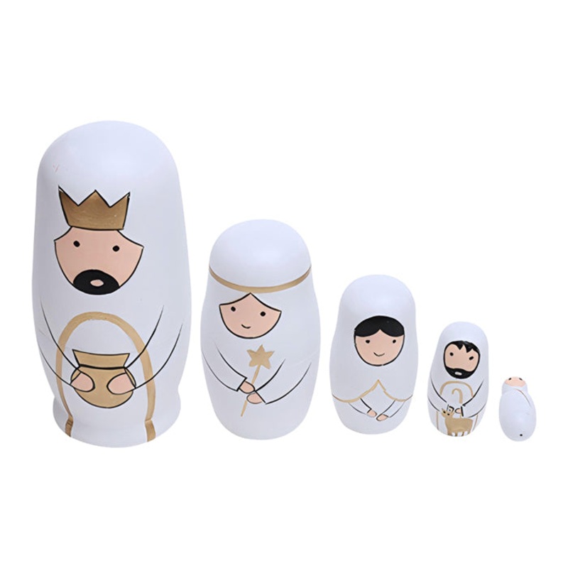 Nativity Nesting Dolls 13cm