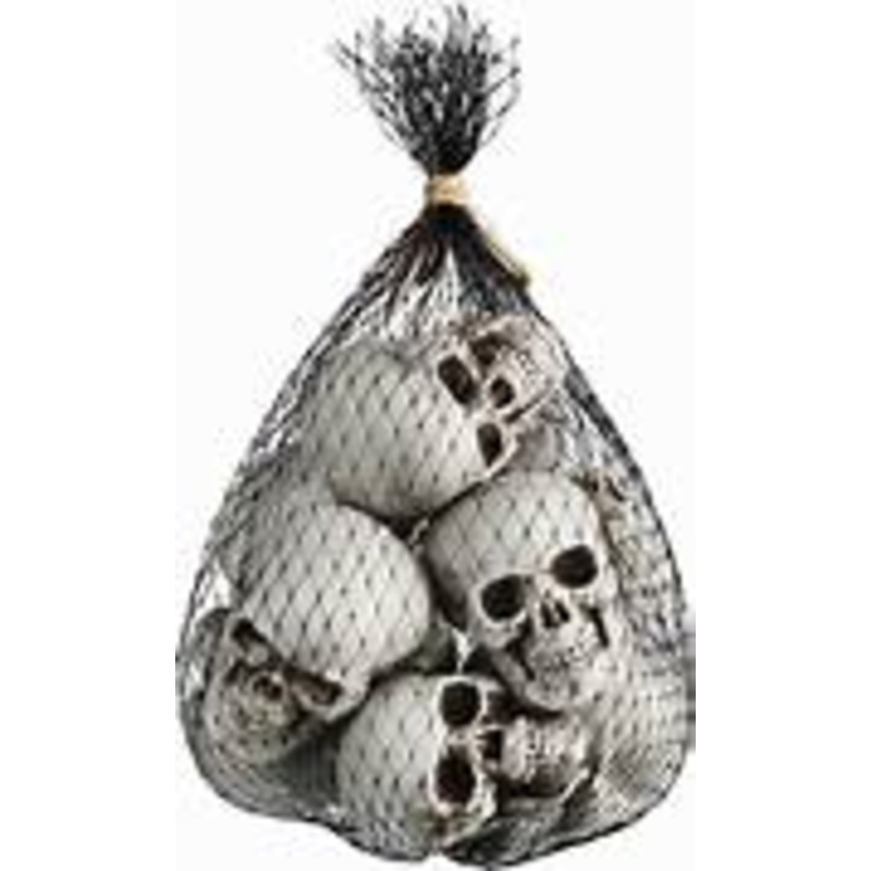 Bag of Plastic Skull Heads