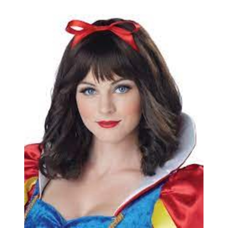 Black Snow White Adult Wig