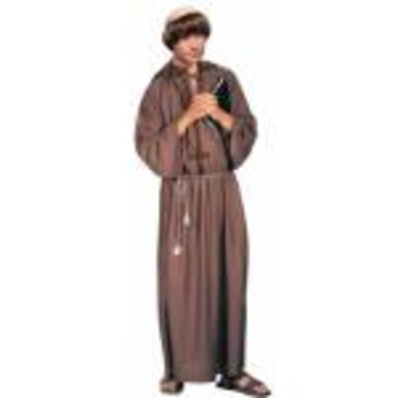 BROWN MONK ROBE COSTUME - ADULT