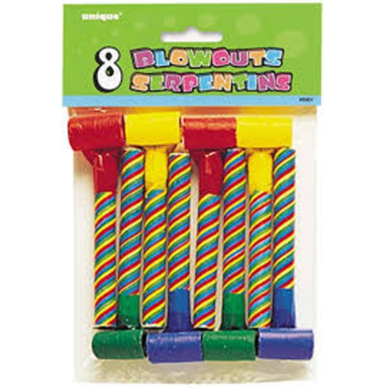 Candy Striped Party Blowouts