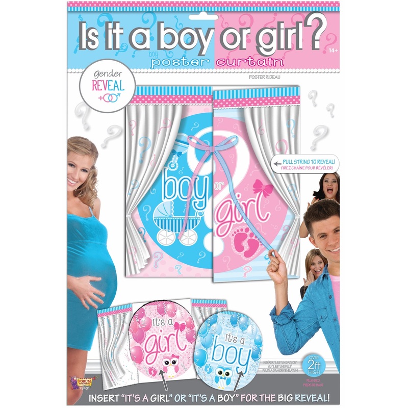 Gender Reveal Poster Curtain