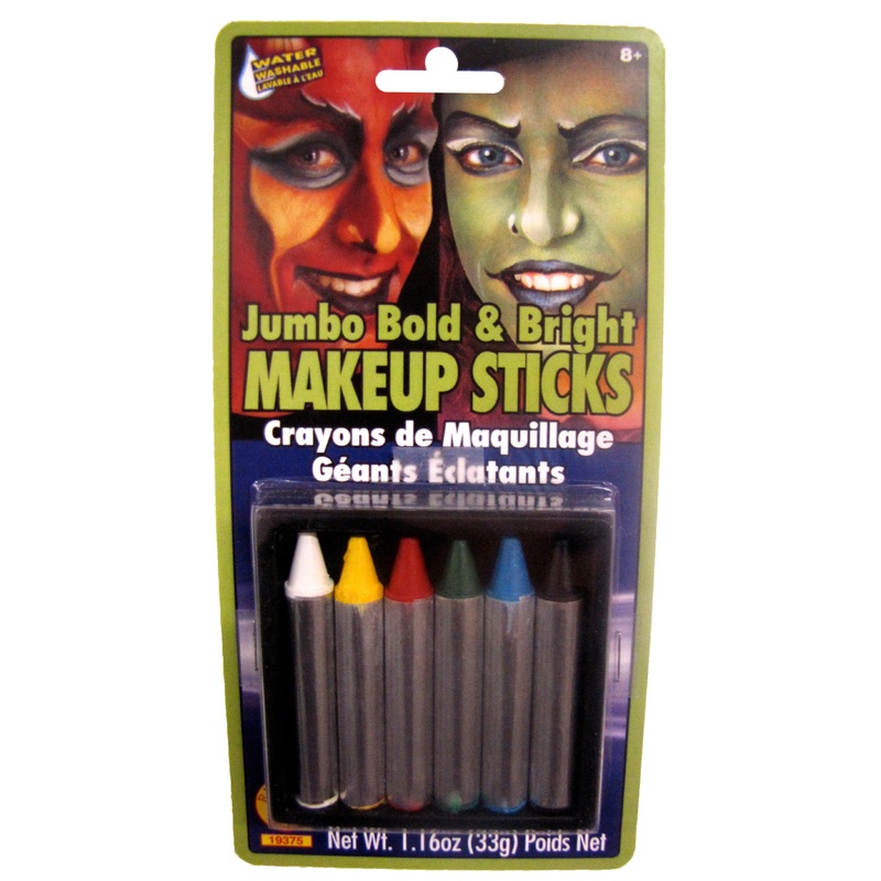 MAKE UP STICKS - JUMBO BOLD & BRIGHT    6 CT/PKG