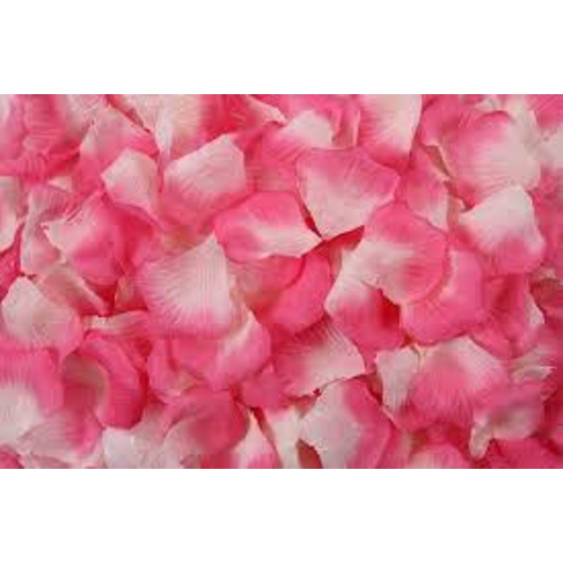 Pink And White Fabric Rose Petals