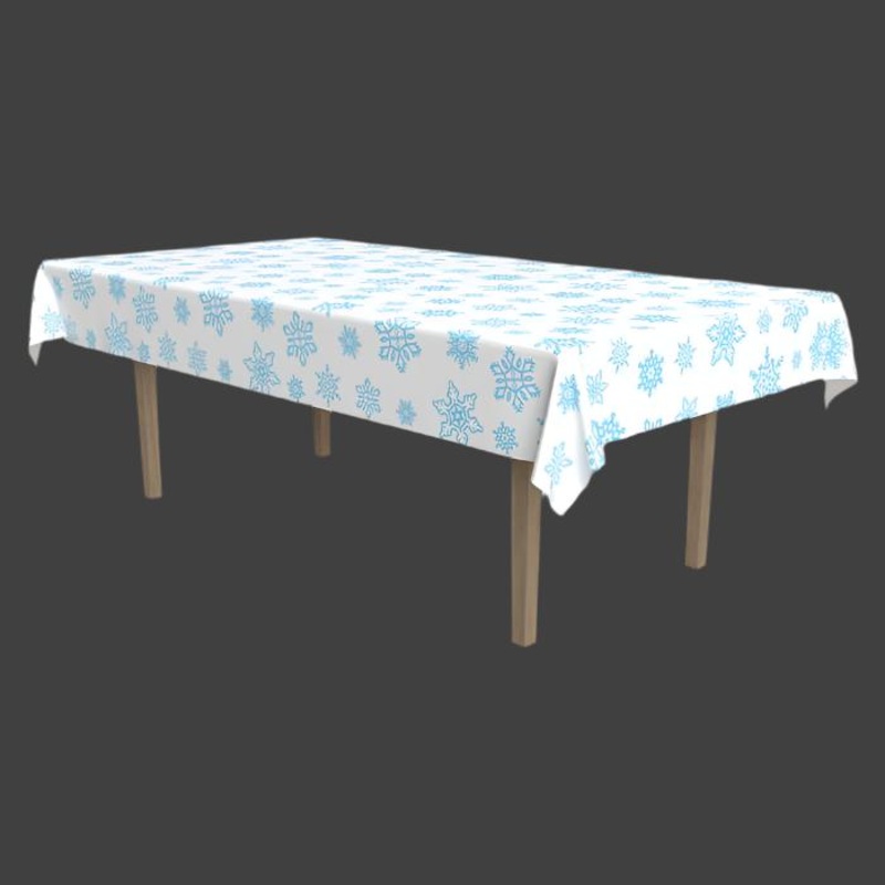 Snowflake Plastic Tablecover
