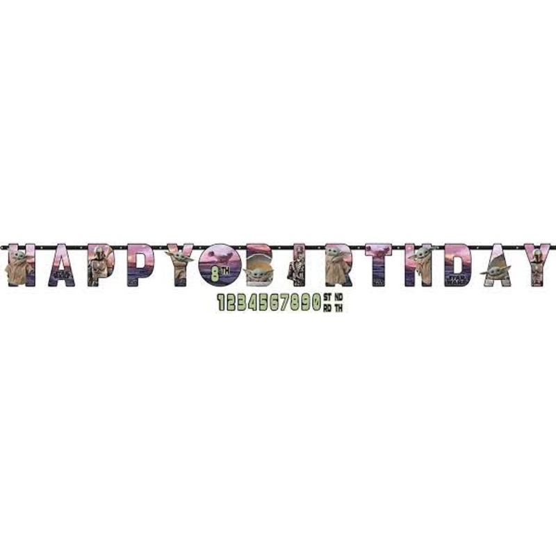 Star Wars The Mandalorian Customizable Letter Banner