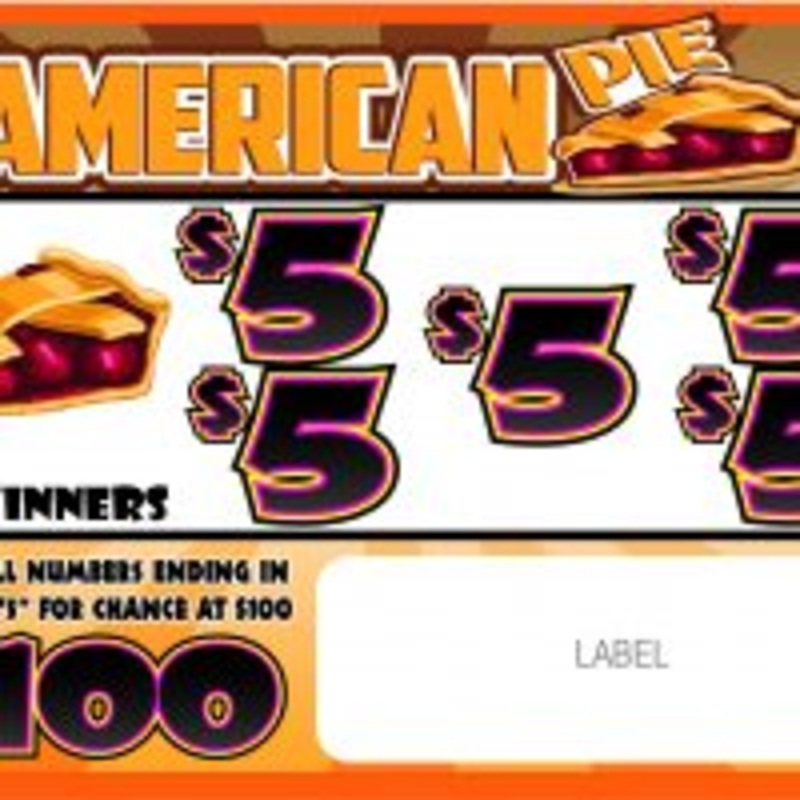 AMERICAN PIE PULL TAB 182 TICKETS