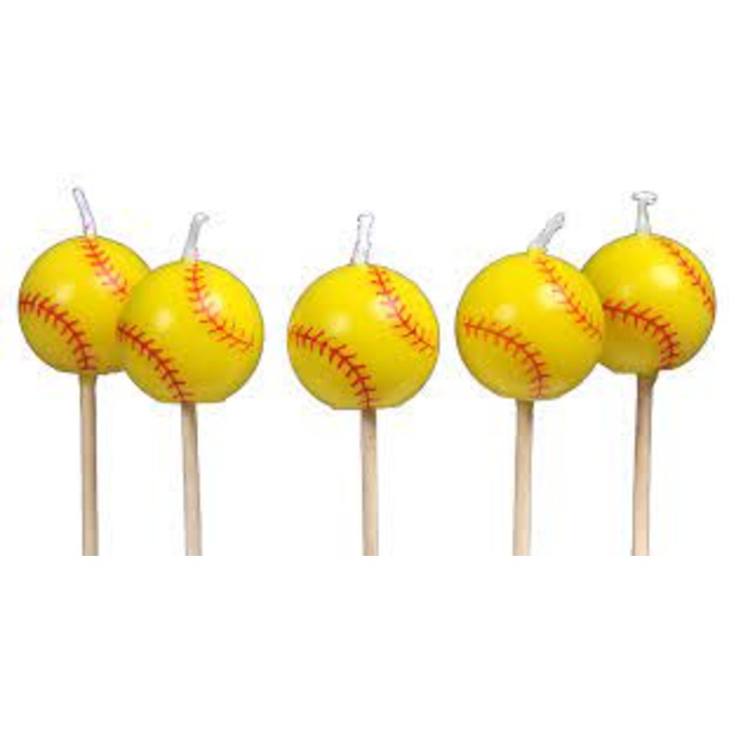 Fastpitch Softball Party Candles