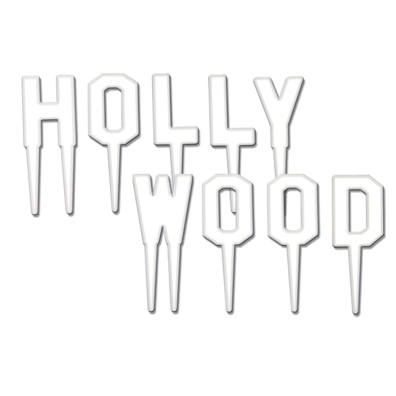 FOOD PICKS - HOLLYWOOD 2"  WHITE