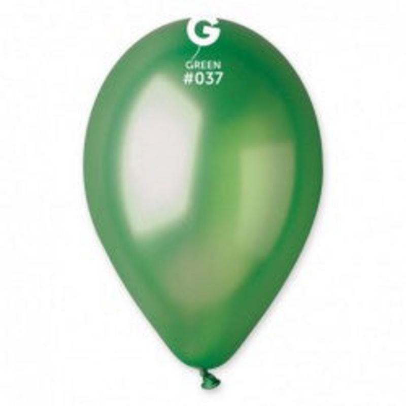 Grass Green Metallic Gemar Latex Balloons- #037