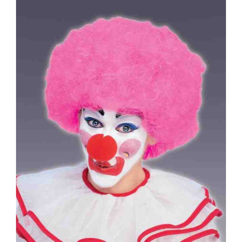 Pink Clown Afro Wig