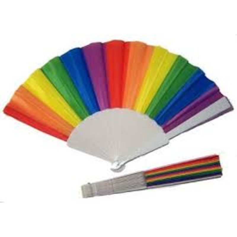 Rainbow Colored Fan