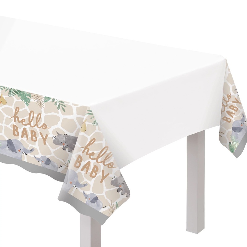 SOFT JUNGLE PLASTIC TABLECOVER