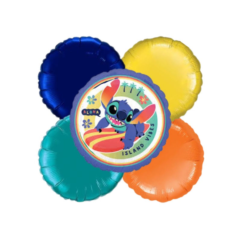 Stitch Helium Bouquet - Pick Up In-Store