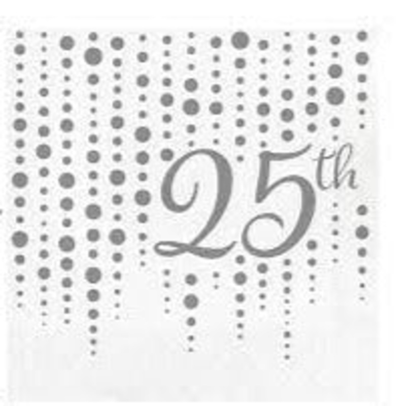 25TH ANNIVERSARY SHINE LUNCHEON NAPKIN