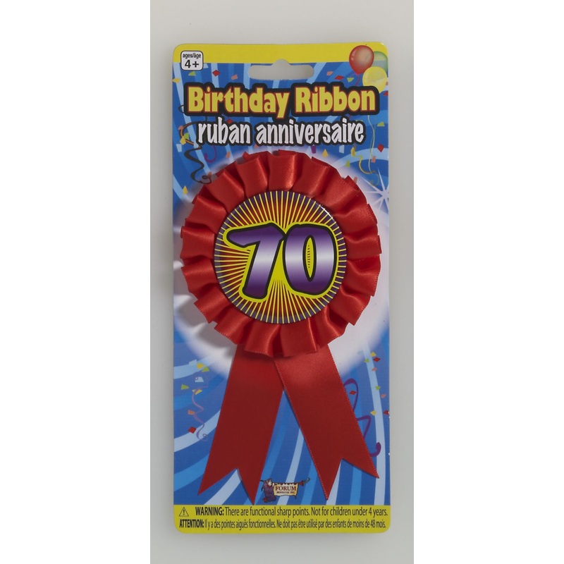 70th Birthday Ribbon