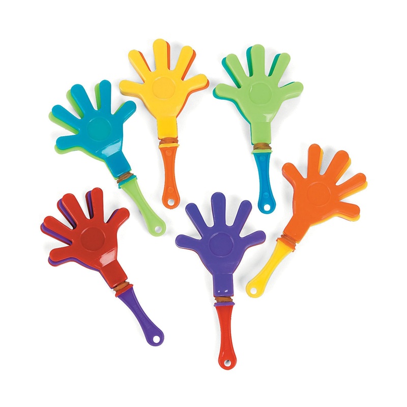 HAND CLAPPER - MINI ASST COLORS     48 CT/PKG
