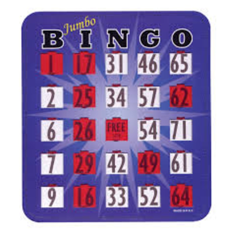 Jumbo Shutter Bingo Card